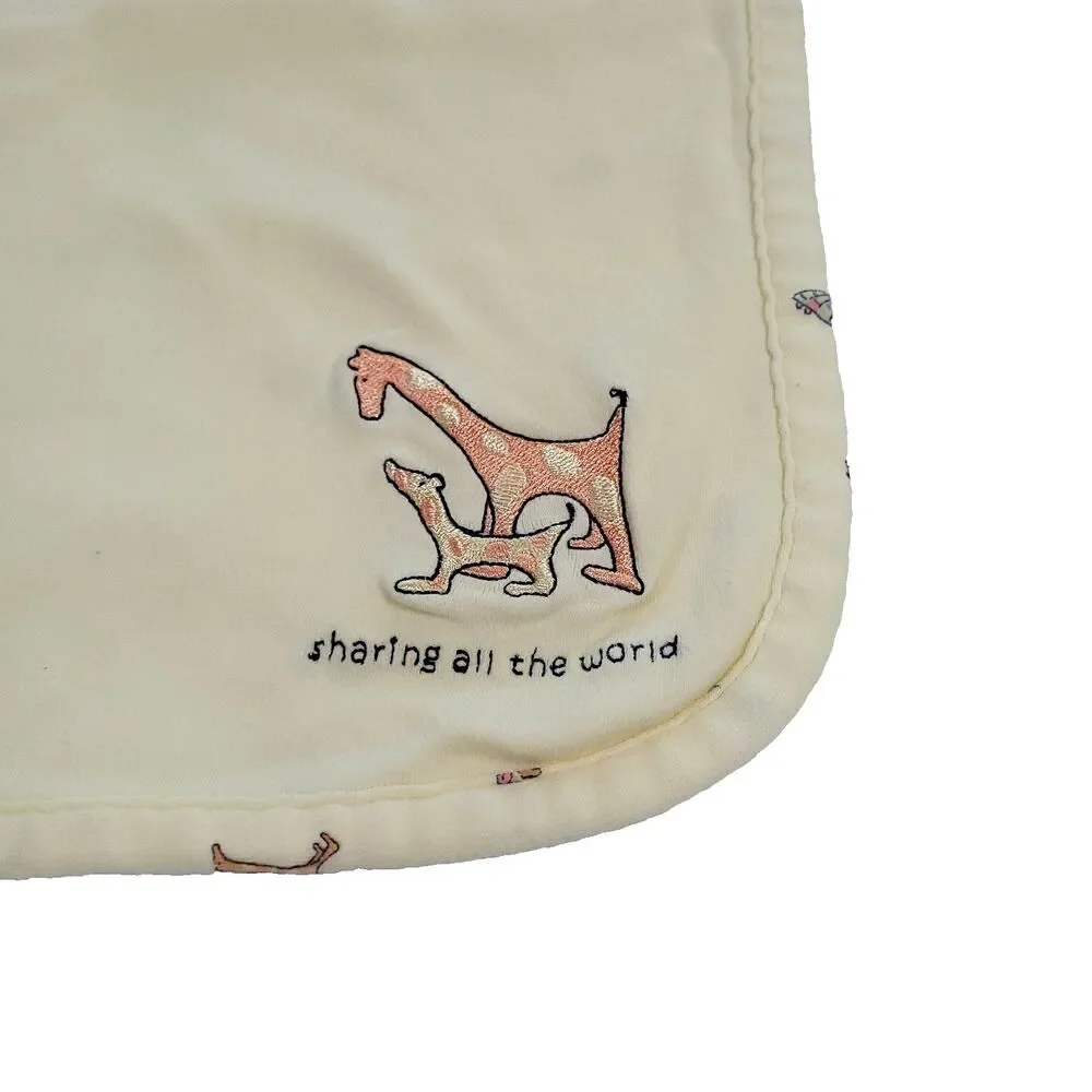 Carters John Lennon receiving Blanket Yellow 2001 sharing all the world Y2K yoko